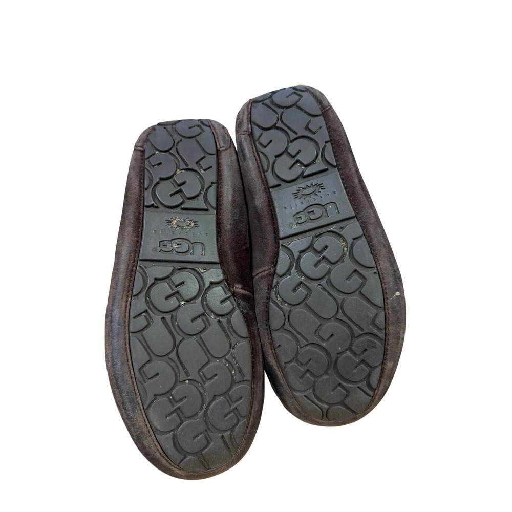 UGG Australia Dakota Espresso Brown Suede Sheepskin Moccasin Slippers Womens 9 - Picture 7 of 13